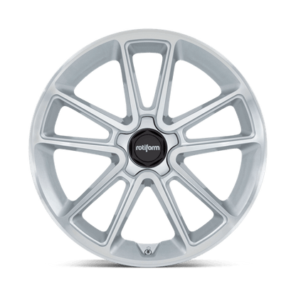Rotiform | R192 BTL | 22.0x10.00 | 5X112 | 30 | GLOSS SILVER W/ MACHINED FACE