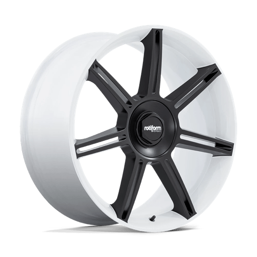Rotiform | FRA | 22.0x10.00 | 5X130 | 56 | GLOSS WHITE W/ M-BLACK SPOKES