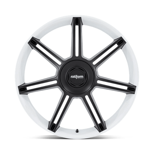 Rotiform | FRA | 22.0x12.00 | 5X130 | 60 | GLOSS WHITE W/ M-BLACK SPOKES