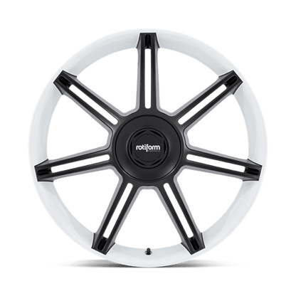 Rotiform | FRA | 22.0x12.00 | 5X130 | 60 | GLOSS WHITE W/ M-BLACK SPOKES