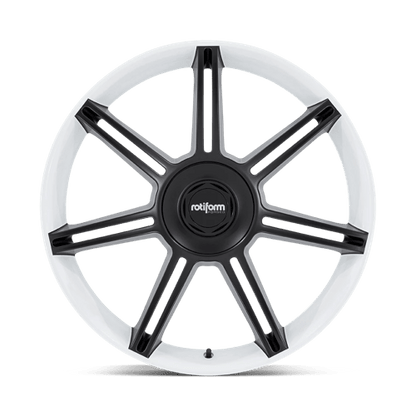 Rotiform | FRA | 22.0x10.00 | 5X130 | 56 | GLOSS WHITE W/ M-BLACK SPOKES