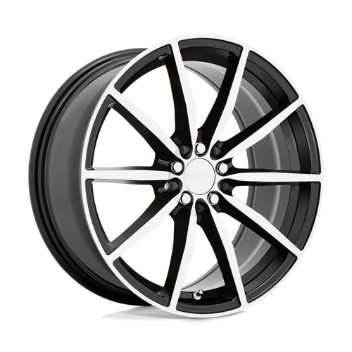 Ruff | BURNOUT | 17.0x7.50 | 5X108/5X114.3 | 38 | GLOSS BLACK W/MACHINED FACE