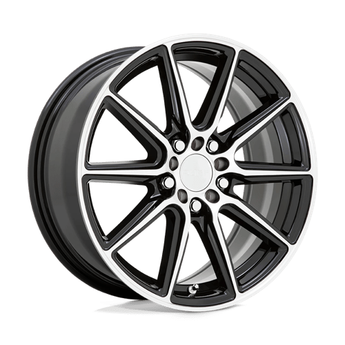 Ruff | THROTTLE | 17.0x7.50 | 5X100/5X114.3 | 38 | GLOSS BLACK W/ MACHINED FACE
