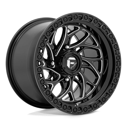 Fuel UTV | D741 RUNNER | 15.0x10.00 | 4X156 | 0 | GLOSS BLACK MILLED