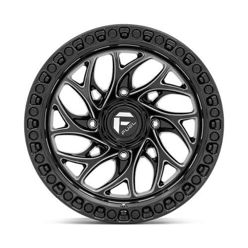Fuel UTV | D741 RUNNER | 15.0x10.00 | 4X156 | 0 | GLOSS BLACK MILLED