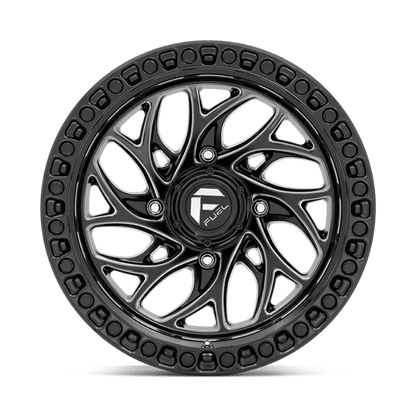 Fuel UTV | D741 RUNNER | 15.0x10.00 | 4X137 | 0 | GLOSS BLACK MILLED