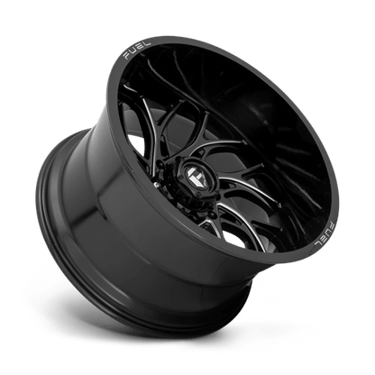 Fuel 1PC | D741 RUNNER | 20.0x10.00 | 8X170 | -18 | GLOSS BLACK MILLED