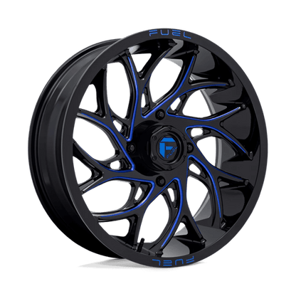 Fuel UTV | D778 RUNNER UTV | 20.0x7.00 | 4X137 | 13 | GLOSS BLACK MILLED CANDY BLUE