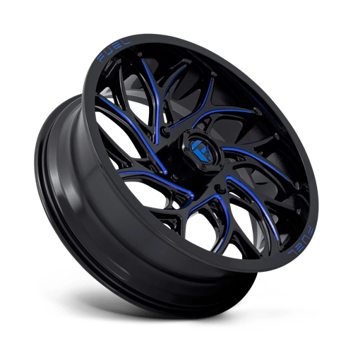 Fuel UTV | D778 RUNNER UTV | 20.0x7.00 | 4X137 | 13 | GLOSS BLACK MILLED CANDY BLUE