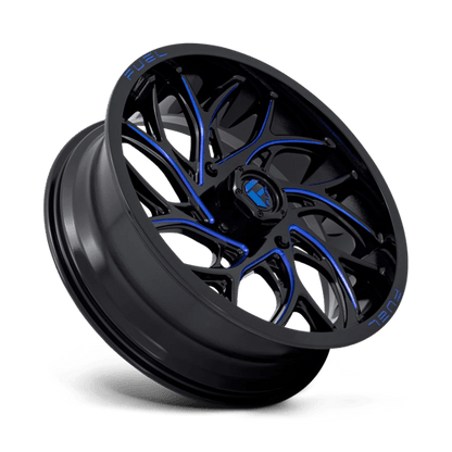 Fuel UTV | D778 RUNNER UTV | 18.0x7.00 | 4X137 | 13 | GLOSS BLACK MILLED CANDY BLUE