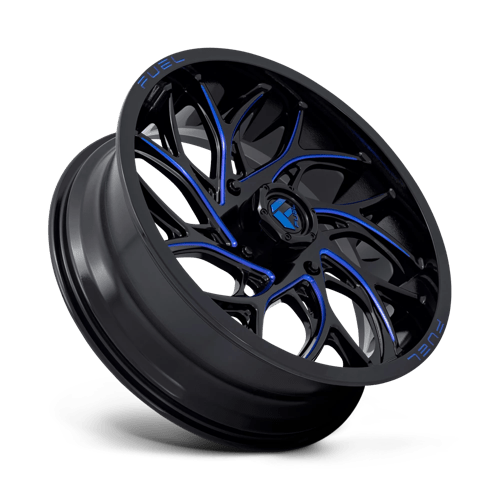 Fuel UTV | D778 RUNNER UTV | 20.0x7.00 | 4X156 | 13 | GLOSS BLACK MILLED CANDY BLUE