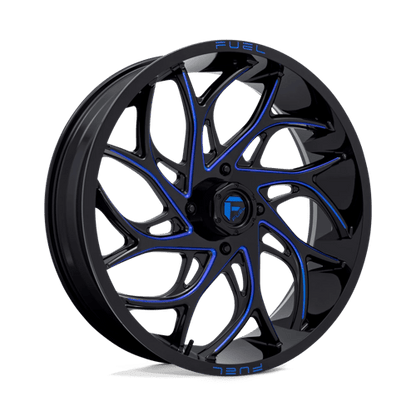 Fuel UTV | D778 RUNNER UTV | 24.0x7.00 | 4X137 | 13 | GLOSS BLACK MILLED CANDY BLUE