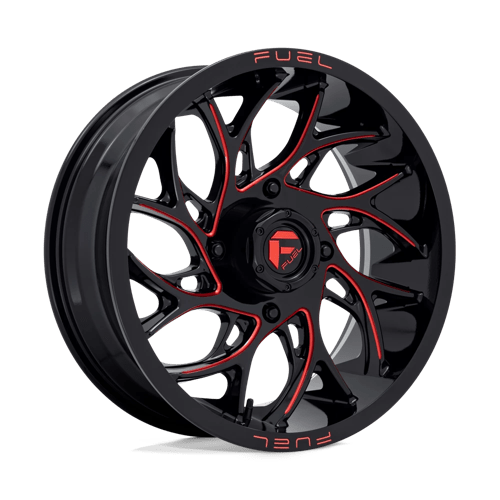 Fuel UTV | D779 RUNNER UTV | 18.0x7.00 | 4X137 | 13 | GLOSS BLACK MILLED CANDY RED