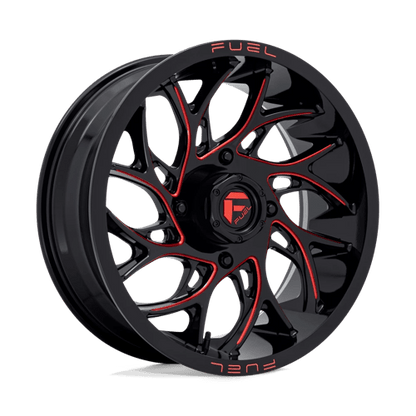 Fuel UTV | D779 RUNNER UTV | 20.0x7.00 | 4X137 | 13 | GLOSS BLACK MILLED CANDY RED