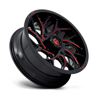 Fuel UTV | D779 RUNNER UTV | 18.0x7.00 | 4X137 | 13 | GLOSS BLACK MILLED CANDY RED