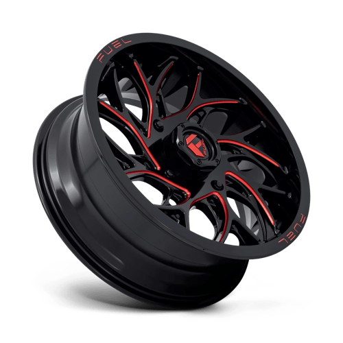 Fuel UTV | D779 RUNNER UTV | 18.0x7.00 | 4X156 | 13 | GLOSS BLACK MILLED CANDY RED
