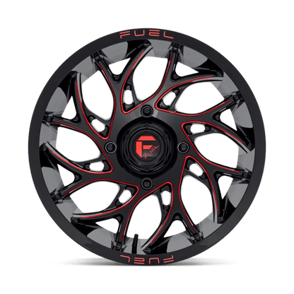 Fuel UTV | D779 RUNNER UTV | 18.0x7.00 | 4X137 | 13 | GLOSS BLACK MILLED CANDY RED
