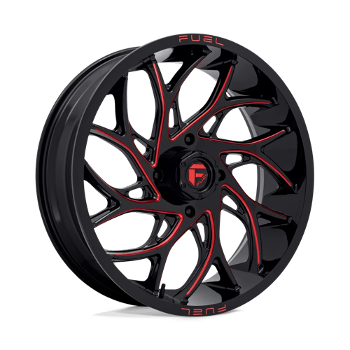 Fuel UTV | D779 RUNNER UTV | 22.0x7.00 | 4X137 | 0 | GLOSS BLACK MILLED CANDY RED