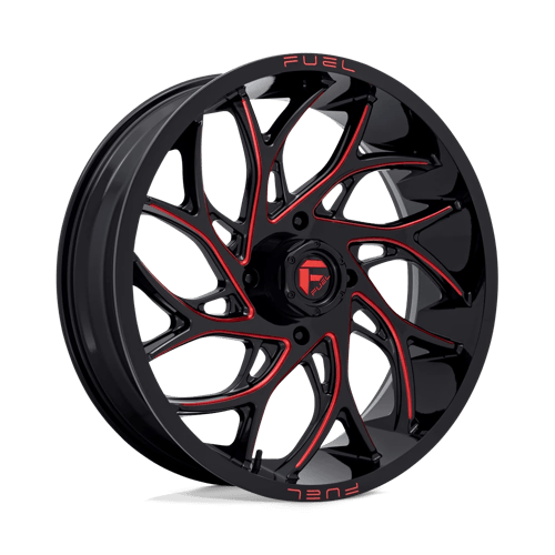 Fuel UTV | D779 RUNNER UTV | 22.0x7.00 | 4X156 | 0 | GLOSS BLACK MILLED CANDY RED
