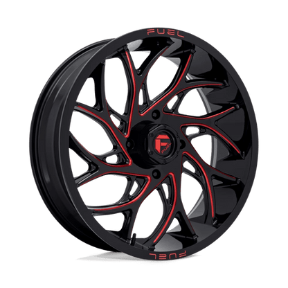 Fuel UTV | D779 RUNNER UTV | 22.0x7.00 | 4X156 | 0 | GLOSS BLACK MILLED CANDY RED