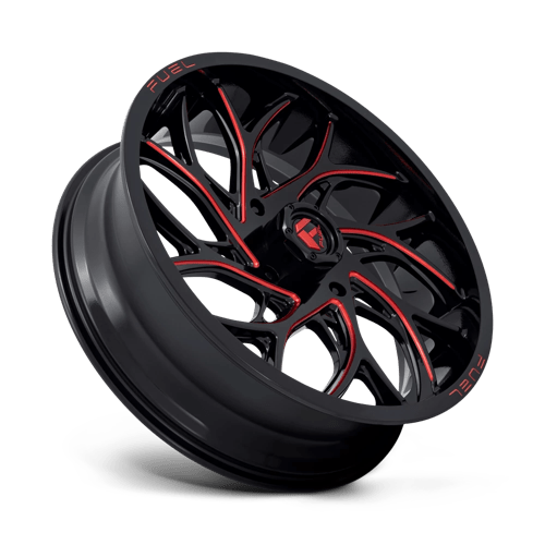 Fuel UTV | D779 RUNNER UTV | 22.0x7.00 | 4X137 | 0 | GLOSS BLACK MILLED CANDY RED