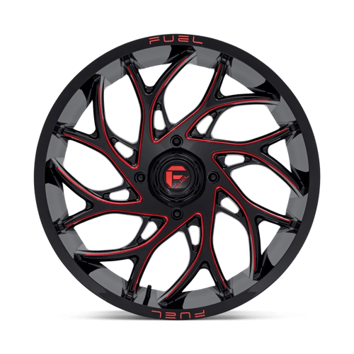 Fuel UTV | D779 RUNNER UTV | 22.0x7.00 | 4X137 | 0 | GLOSS BLACK MILLED CANDY RED