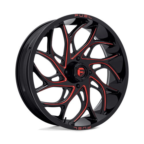 Fuel UTV | D779 RUNNER UTV | 24.0x7.00 | 4X156 | 13 | GLOSS BLACK MILLED CANDY RED