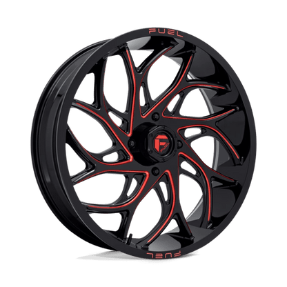 Fuel UTV | D779 RUNNER UTV | 24.0x7.00 | 4X156 | 13 | GLOSS BLACK MILLED CANDY RED