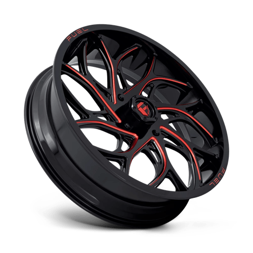 Fuel UTV | D779 RUNNER UTV | 24.0x7.00 | 4X156 | 13 | GLOSS BLACK MILLED CANDY RED