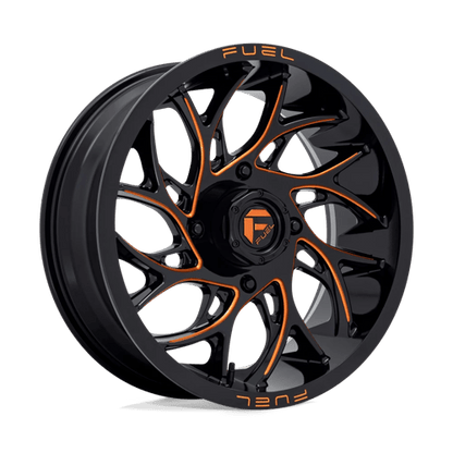 Fuel UTV | D780 RUNNER UTV | 18.0x7.00 | 4X137 | 13 | GLOSS BLACK MILLED ORANGE