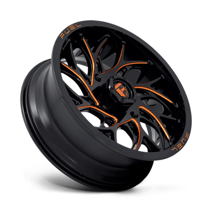 Fuel UTV | D780 RUNNER UTV | 18.0x7.00 | 4X137 | 13 | GLOSS BLACK MILLED ORANGE