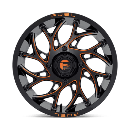 Fuel UTV | D780 RUNNER UTV | 18.0x7.00 | 4X156 | 13 | GLOSS BLACK MILLED ORANGE