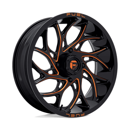 Fuel UTV | D780 RUNNER UTV | 20.0x7.00 | 4X156 | 13 | GLOSS BLACK MILLED ORANGE