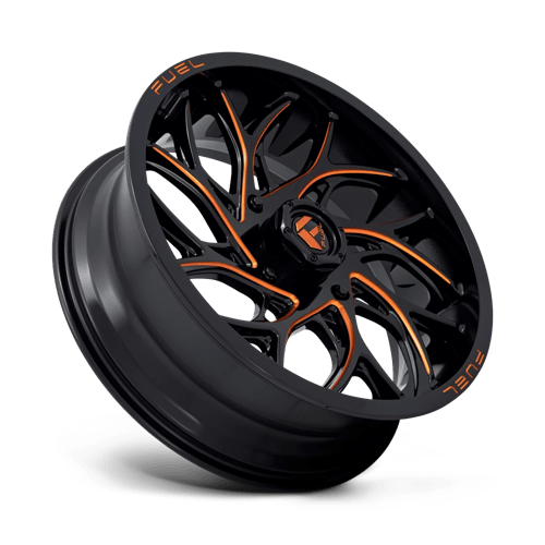 Fuel UTV | D780 RUNNER UTV | 20.0x7.00 | 4X156 | 13 | GLOSS BLACK MILLED ORANGE