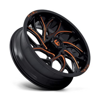 Fuel UTV | D780 RUNNER UTV | 20.0x7.00 | 4X156 | 13 | GLOSS BLACK MILLED ORANGE