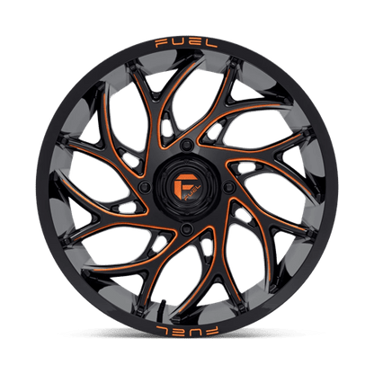 Fuel UTV | D780 RUNNER UTV | 20.0x7.00 | 4X156 | 13 | GLOSS BLACK MILLED ORANGE