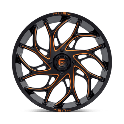 Fuel UTV | D780 RUNNER UTV | 24.0x7.00 | 4X156 | 13 | GLOSS BLACK MILLED ORANGE