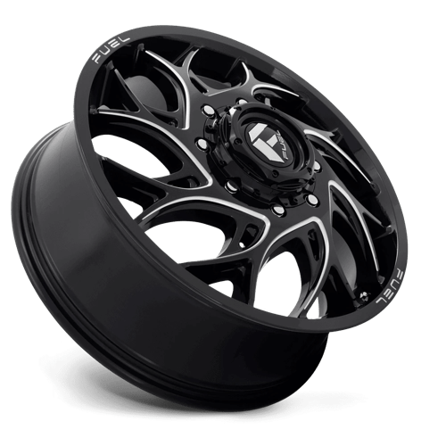 Fuel 1PC | D741 RUNNER | 22.0x8.25 | 8X200 | 105 | GLOSS BLACK MILLED