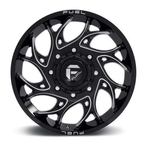 Fuel 1PC | D741 RUNNER | 22.0x8.25 | 8X200 | 105 | GLOSS BLACK MILLED