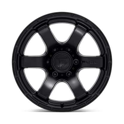 Fuel 1PC | D766 RUSH | 17.0x9.00 | 6X114.3 | 1 | SATIN BLACK