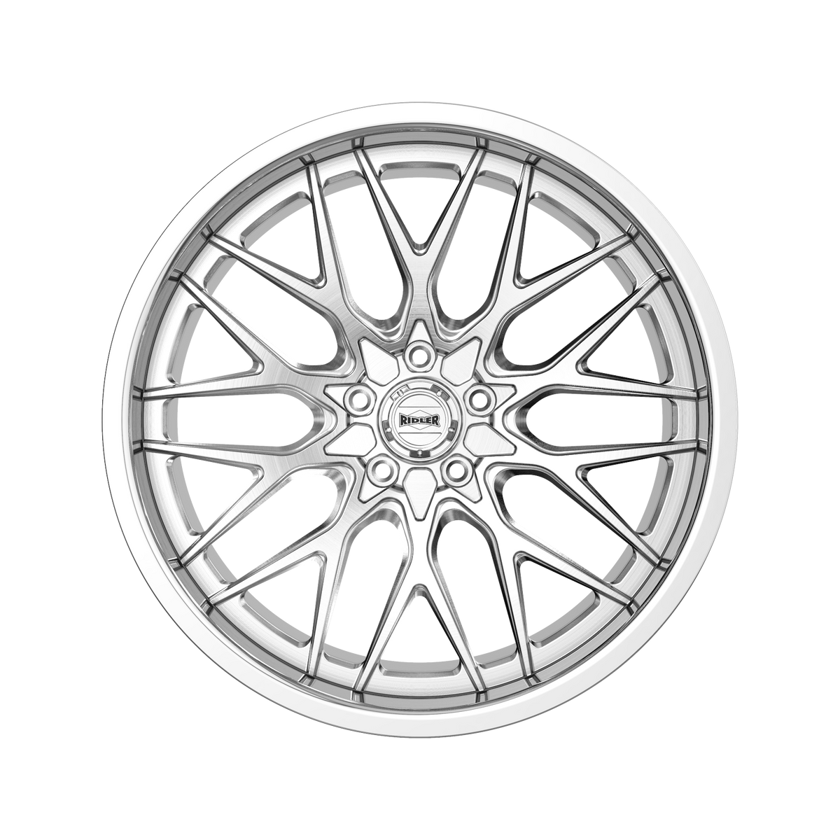 RIDLER 681 BRUSHED WITH POLISHED LIP | 22x10.5 | 5x120.65 | 10mm | 681-22161P