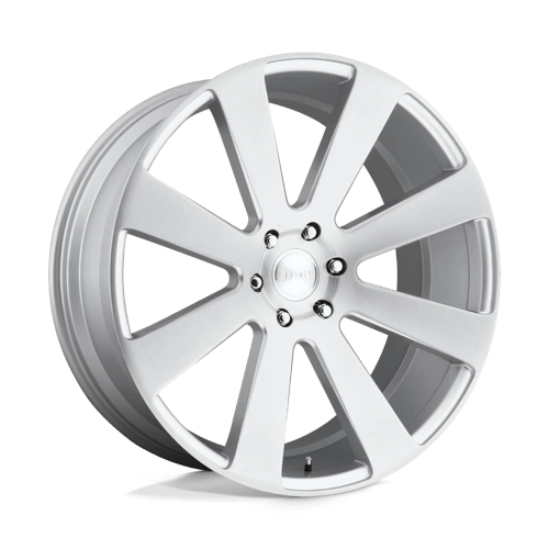 DUB 1PC | S213 8-BALL | 22.0x9.50 | 6X139.7 | 20 | GLOSS SILVER BRUSHED