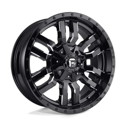 Fuel 1PC | D595 SLEDGE | 18.0x9.00 | 6X135/6X139.7 | 1 | GLOSS BLACK MILLED