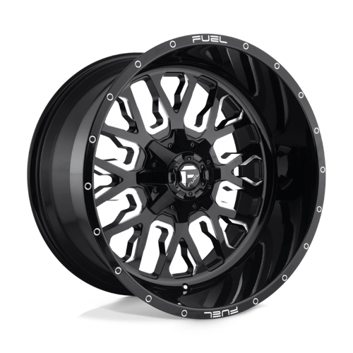 Fuel 1PC | D611 STROKE | 20.0x9.00 | 6X135/6X139.7 | 1 | GLOSS BLACK MILLED