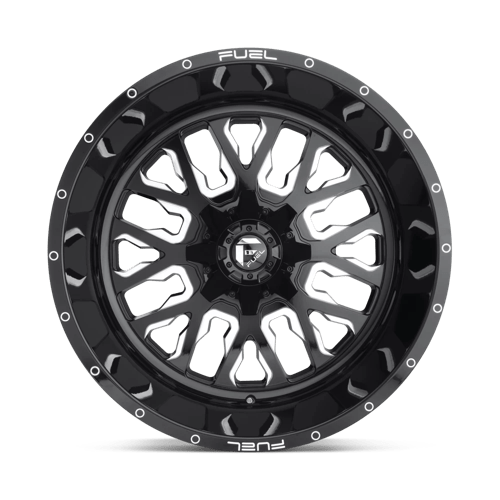 Fuel 1PC | D611 STROKE | 20.0x9.00 | 6X135/6X139.7 | 20 | GLOSS BLACK MILLED
