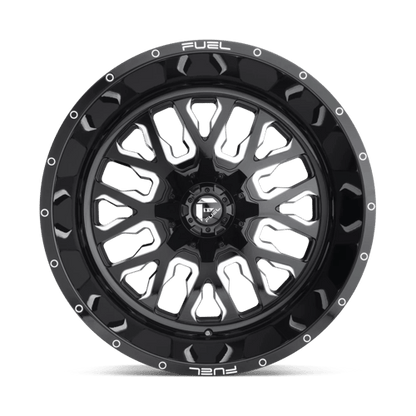 Fuel 1PC | D611 STROKE | 20.0x9.00 | 6X135/6X139.7 | 20 | GLOSS BLACK MILLED