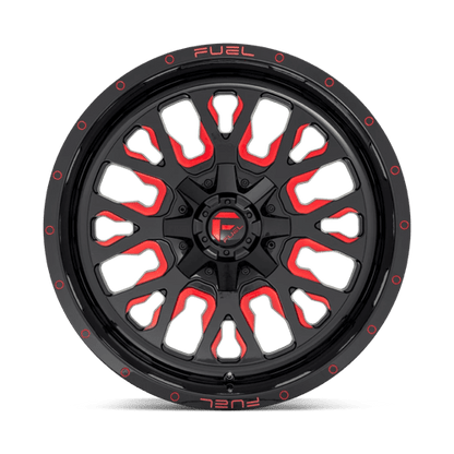Fuel 1PC | D612 STROKE | 18.0x9.00 | 6X135/6X139.7 | -12 | GLOSS BLACK RED TINTED CLEAR