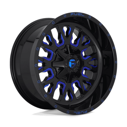 Fuel 1PC | D645 STROKE | 20.0x9.00 | 6X135/6X139.7 | 1 | GLOSS BLACK BLUE TINTED CLEAR