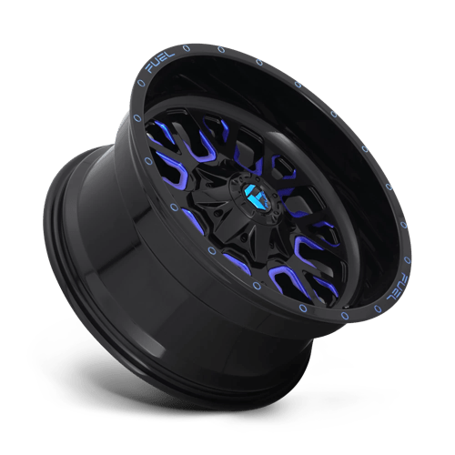 Fuel 1PC | D645 STROKE | 18.0x9.00 | 6X135/6X139.7 | 20 | GLOSS BLACK BLUE TINTED CLEAR