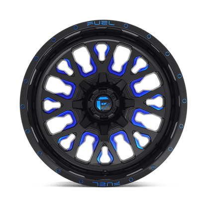 Fuel 1PC | D645 STROKE | 20.0x9.00 | 6X120/6X139.7 | 20 | GLOSS BLACK BLUE TINTED CLEAR